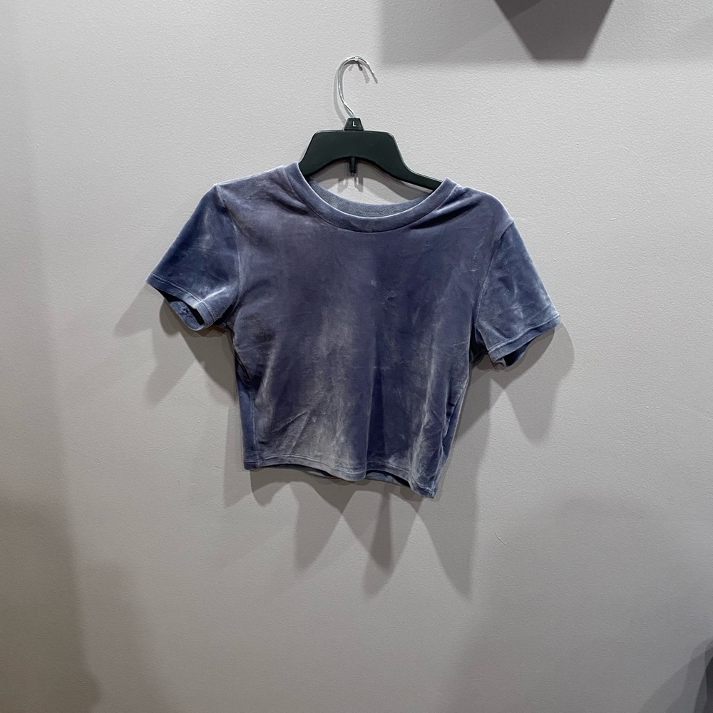 Velvet purple t shirt